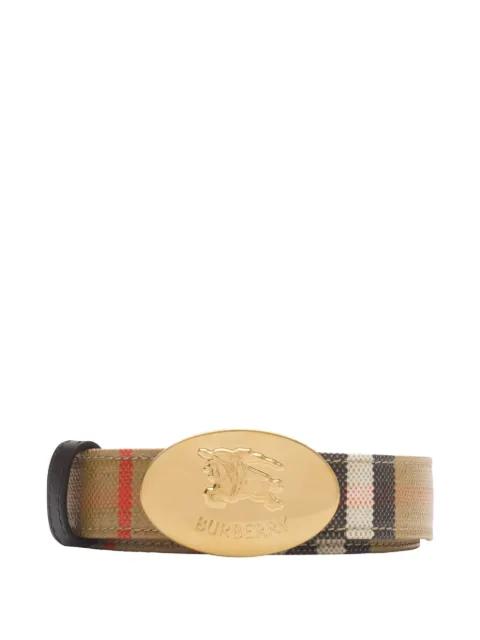 reversible checked belt​ by BURBERRY