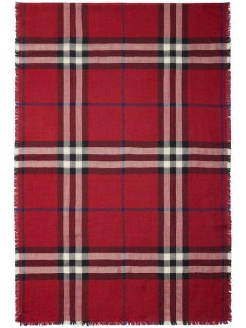 reversible checked scarf by BURBERRY