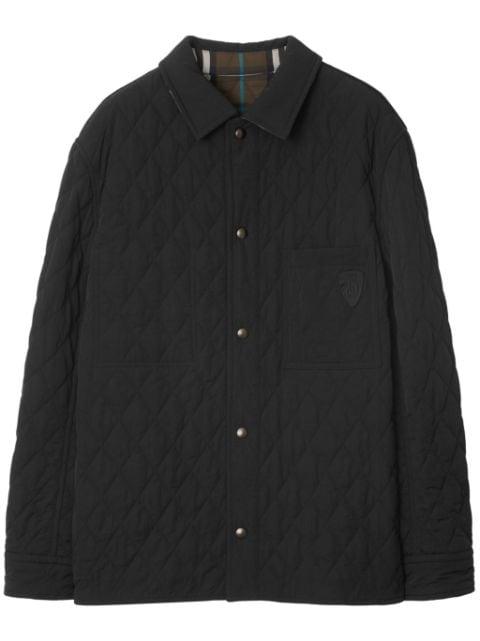 reversible quilted overshirt by BURBERRY