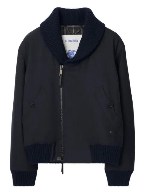 ribbed-trim bomber jacket by BURBERRY