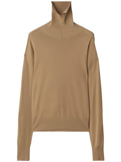 roll neck wool jumper by BURBERRY