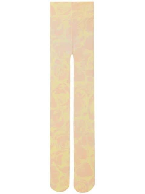 rose-print tights by BURBERRY