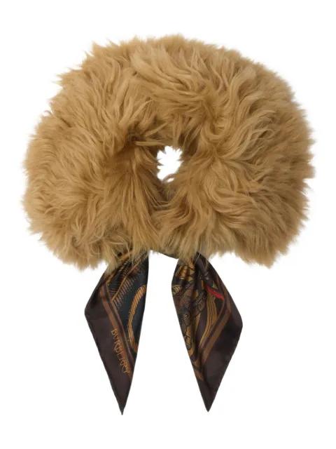 shearling-collar scarf by BURBERRY