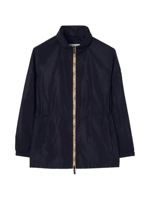 short Checker-tape nylon parka by BURBERRY