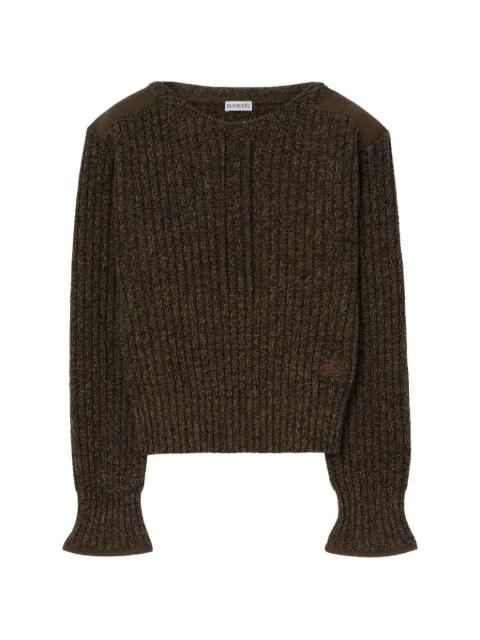 shoulder patch sweater by BURBERRY