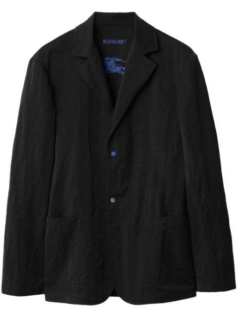 single-breasted crinkled blazer by BURBERRY
