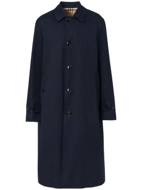 single-breasted hoodied coat by BURBERRY