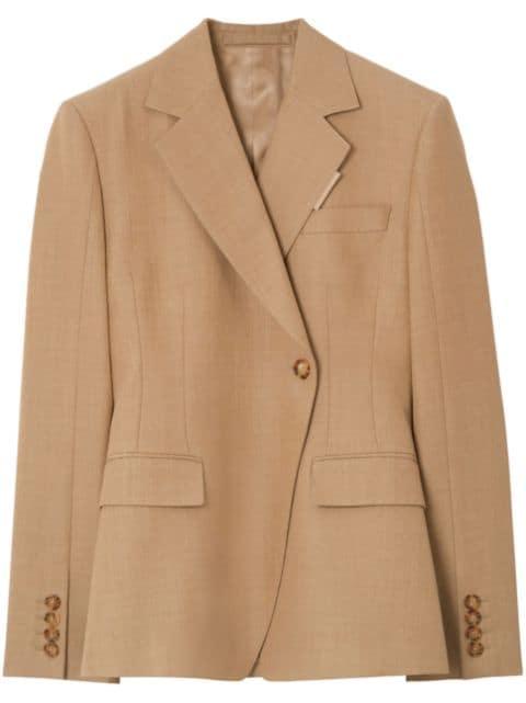 single-breasted wool blazer by BURBERRY