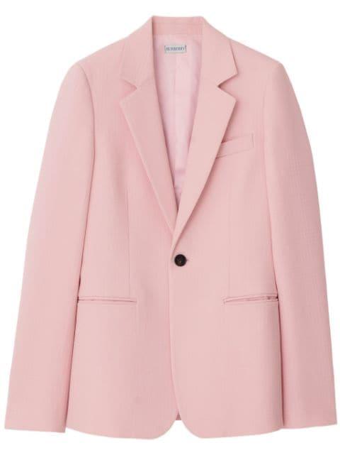 single-breasted wool blazer by BURBERRY