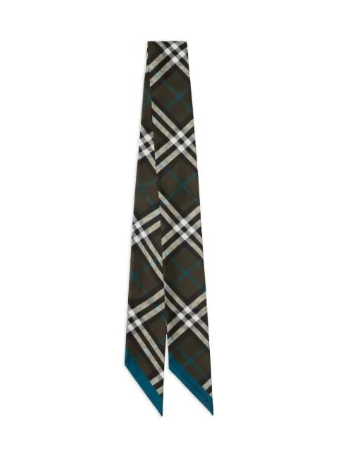skinny checked scarf by BURBERRY
