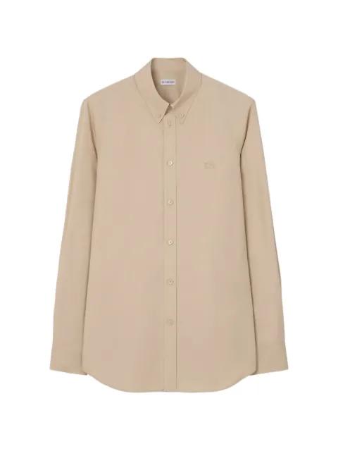 slim- fit cotton shirt by BURBERRY