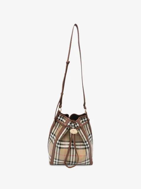 small Check bucket bag by BURBERRY