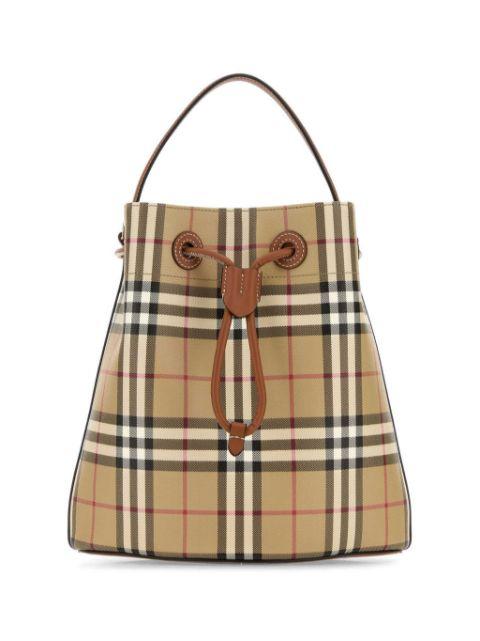 small Check bucket bag by BURBERRY