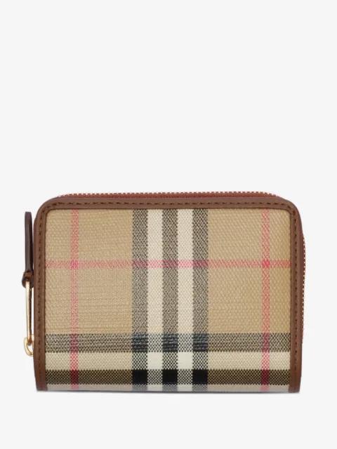 small check zip wallet by BURBERRY