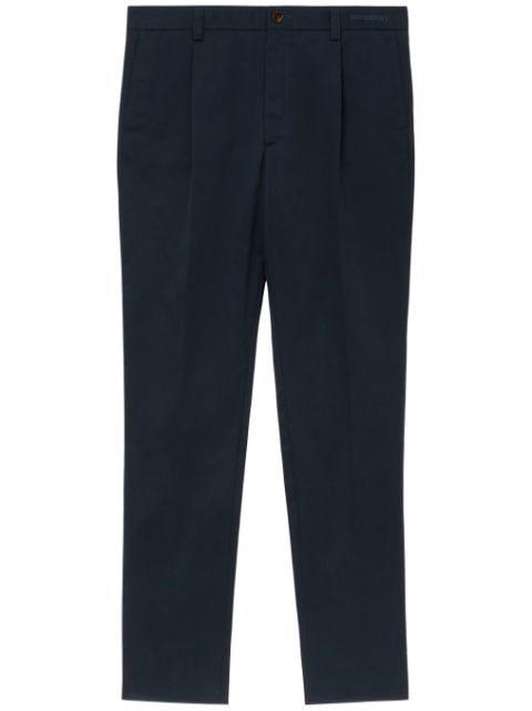 straight-leg cotton tailored trousers by BURBERRY