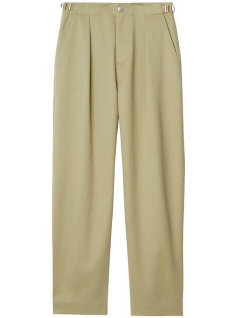 straight-leg cotton trousers by BURBERRY