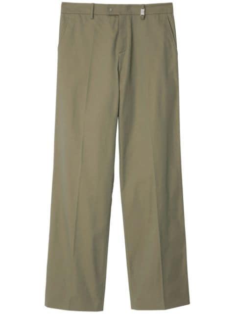 straight-leg cotton trousers by BURBERRY