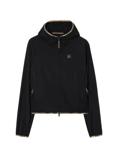 stretch nylon hoodied jacket by BURBERRY