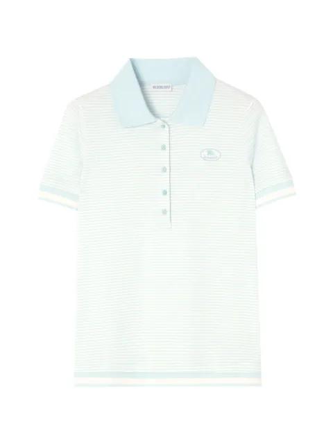 striped cotton polo shirt by BURBERRY