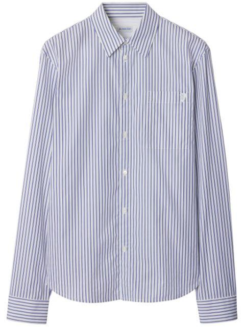 striped cotton shirt by BURBERRY