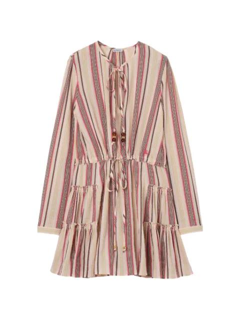 striped cotton voile dress by BURBERRY