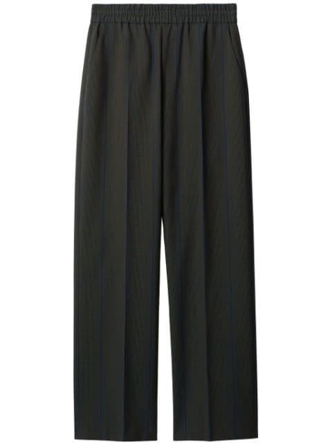 striped straight-leg trousers by BURBERRY