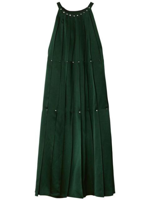 studded satin dress by BURBERRY
