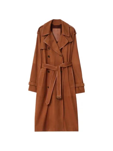 suede trench coat by BURBERRY