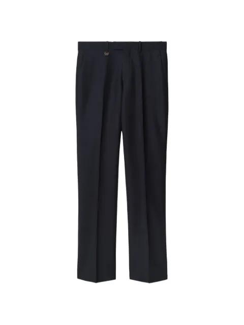 tag-detail tailored trousers by BURBERRY