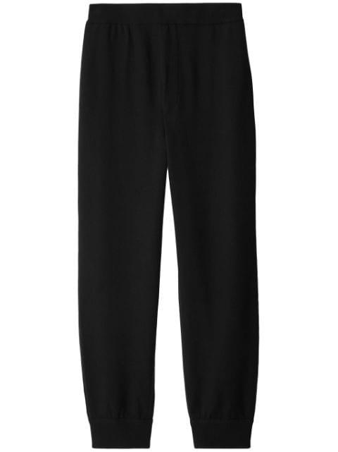tapered wool track pants by BURBERRY