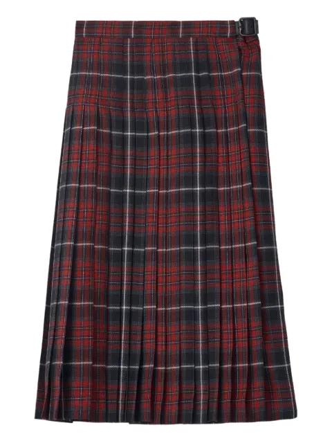 tartan-check pleated skirt by BURBERRY