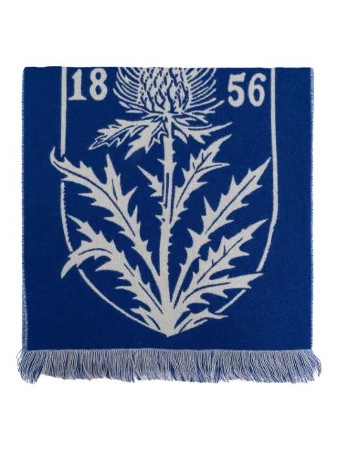 thistle shield wool scarf by BURBERRY