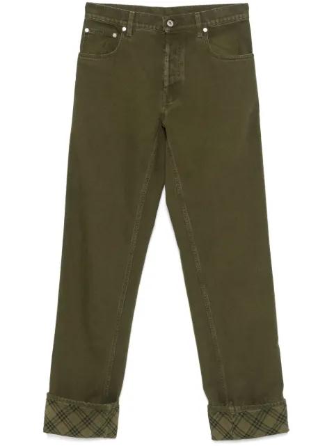 turn-up hem jeans by BURBERRY