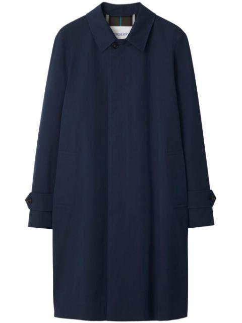 water-resistant cotton car coat by BURBERRY
