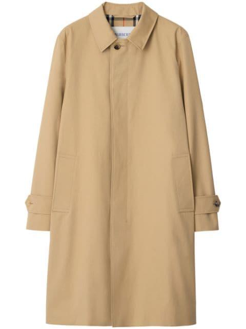 water-resistant cotton car coat by BURBERRY