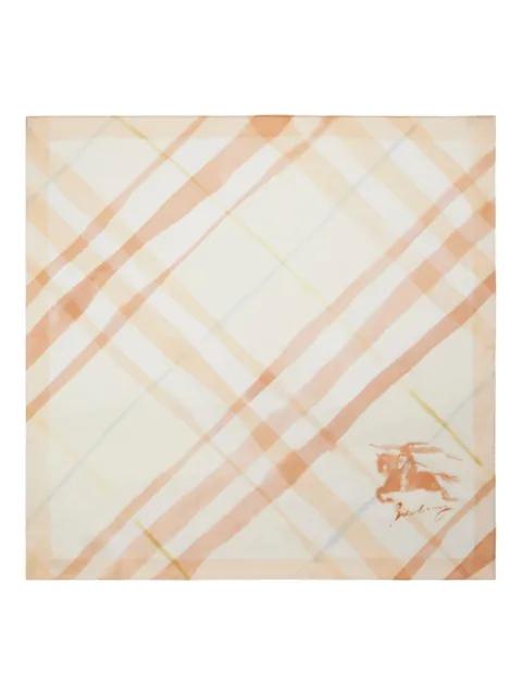 watercolour check scarf by BURBERRY