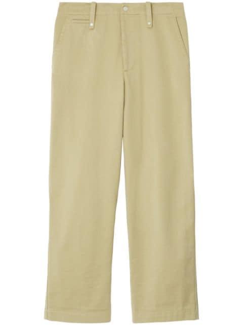wide-leg cotton trousers by BURBERRY