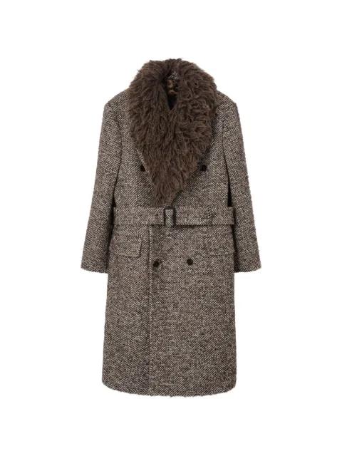 wool mohair blend tailored coat by BURBERRY