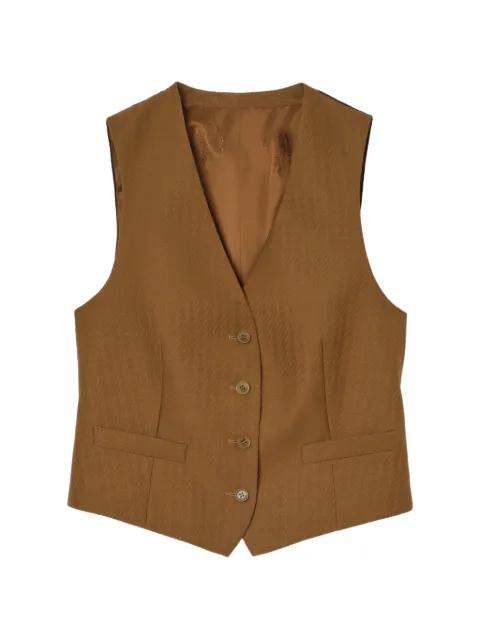 wool mohair waistcoat by BURBERRY
