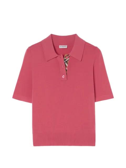 wool polo shirt by BURBERRY