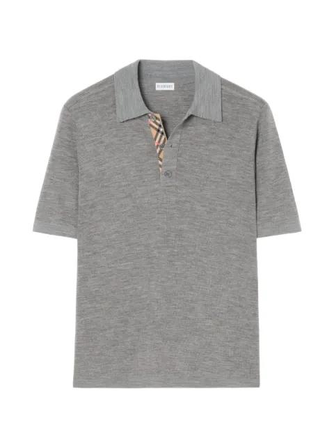 wool polo shirt by BURBERRY