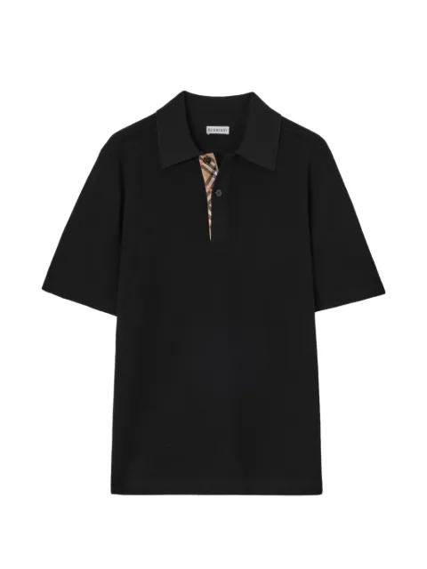 wool polo shirt by BURBERRY