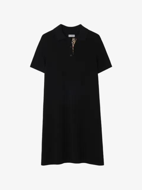 wool polo shirt dress by BURBERRY