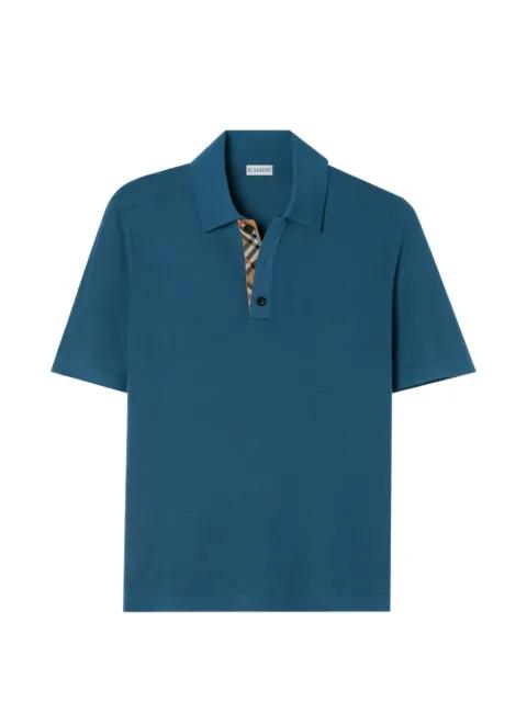 wool polo shirt by BURBERRY