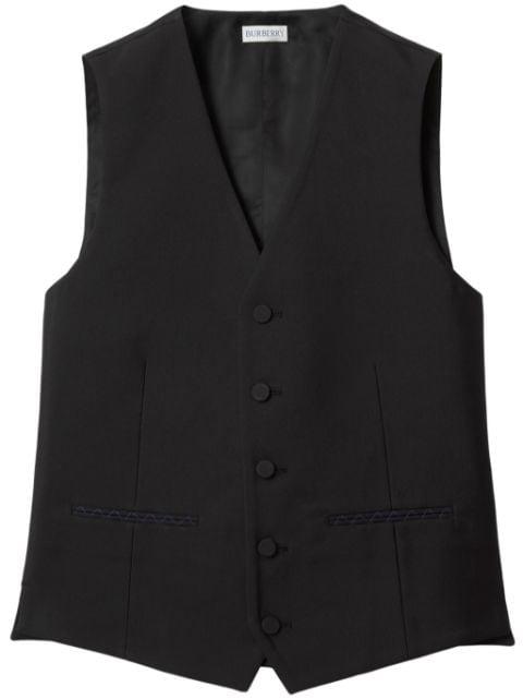 wool-silk blend waistcoat by BURBERRY