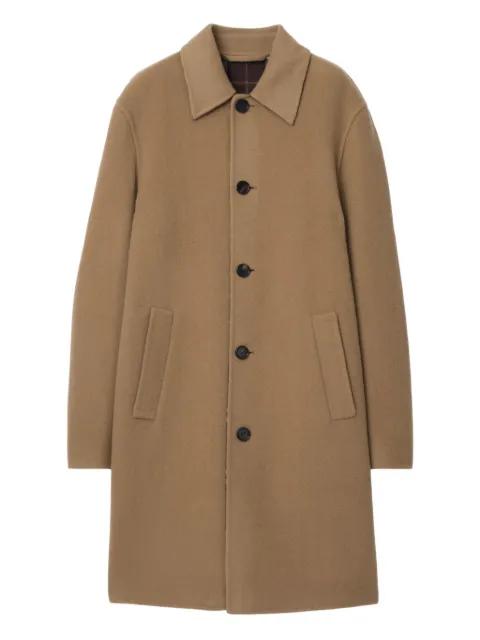 wool single-breasted coat by BURBERRY
