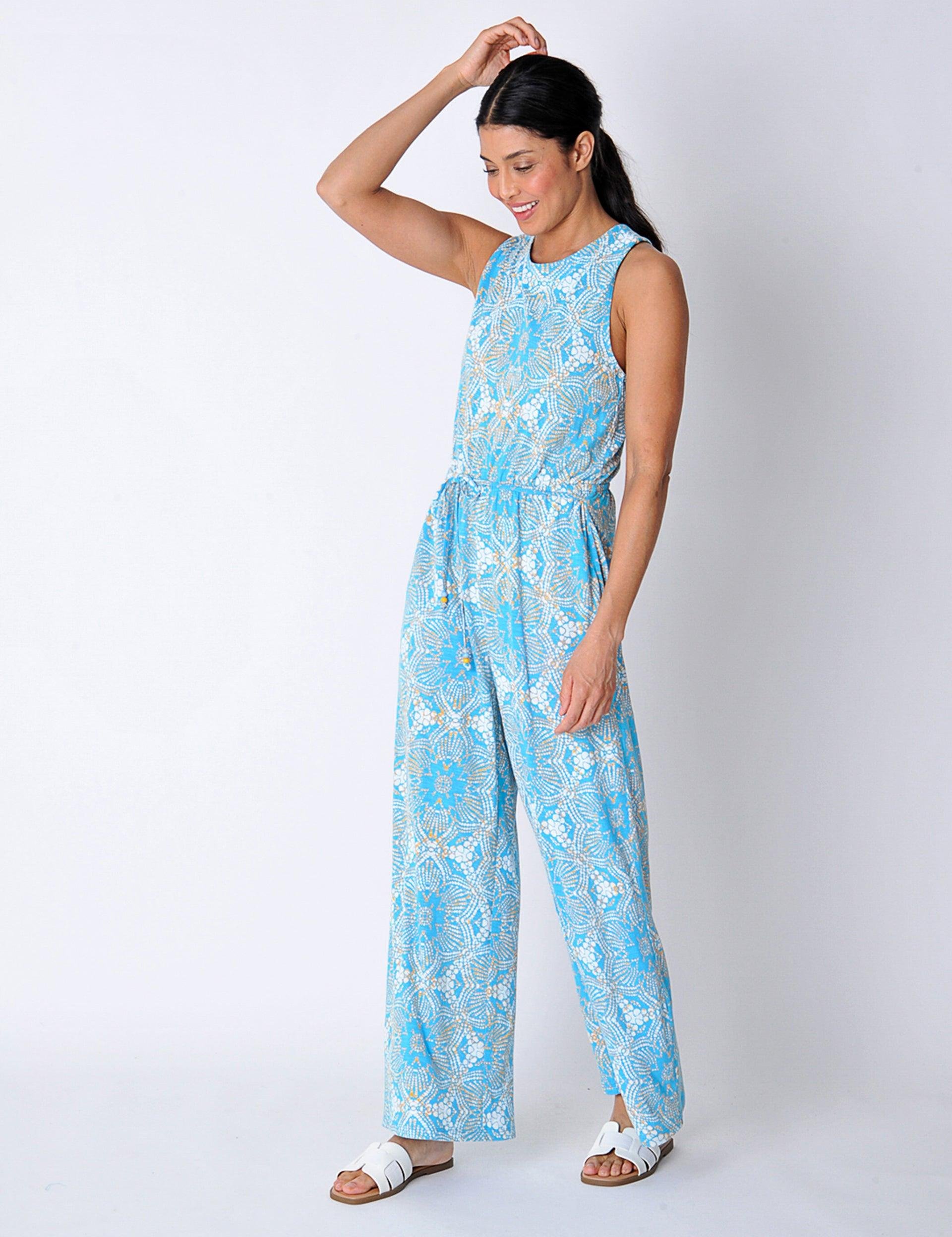 Hillend Jumpsuit in Turquoise by BURGS