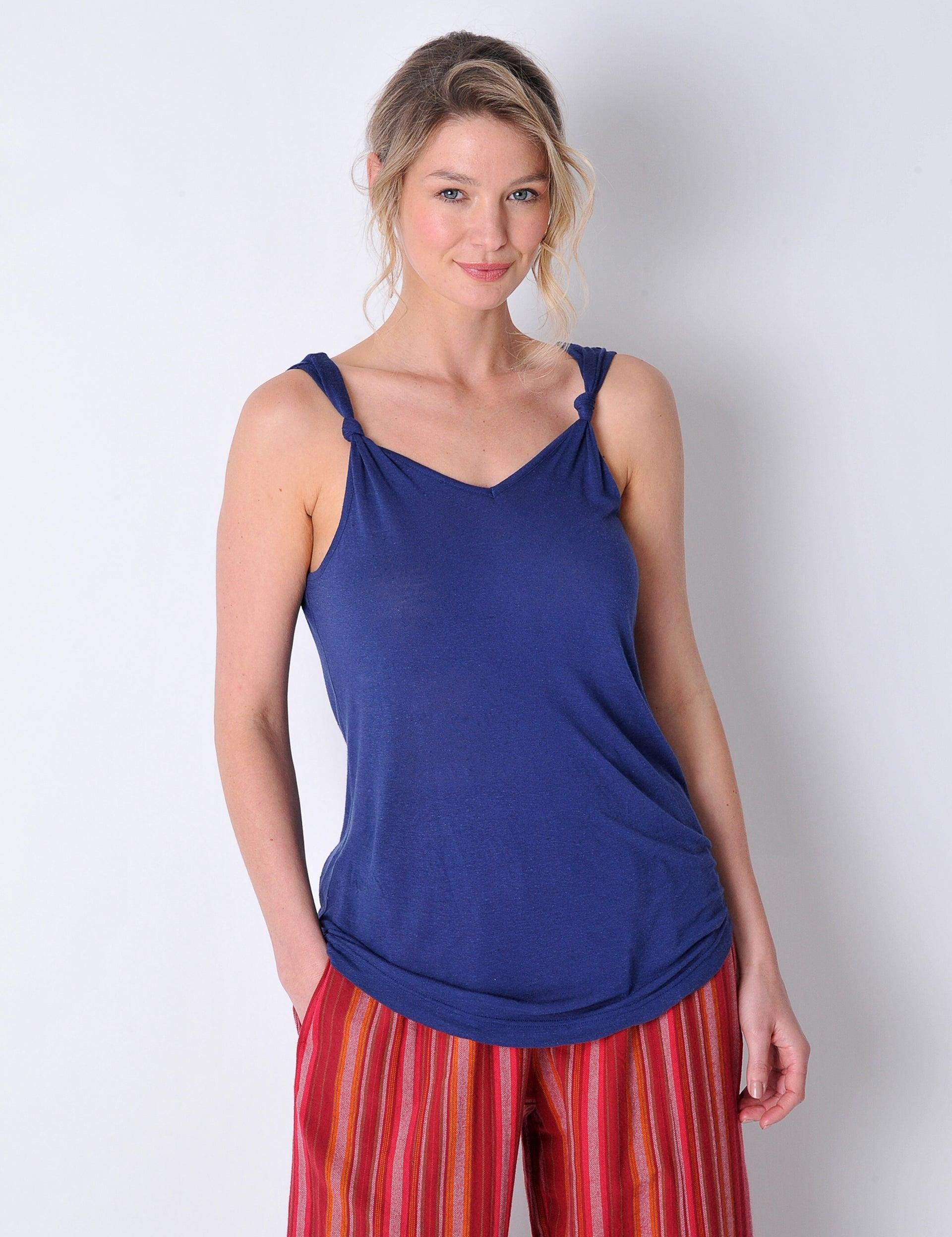 Rame Top in Navy by BURGS