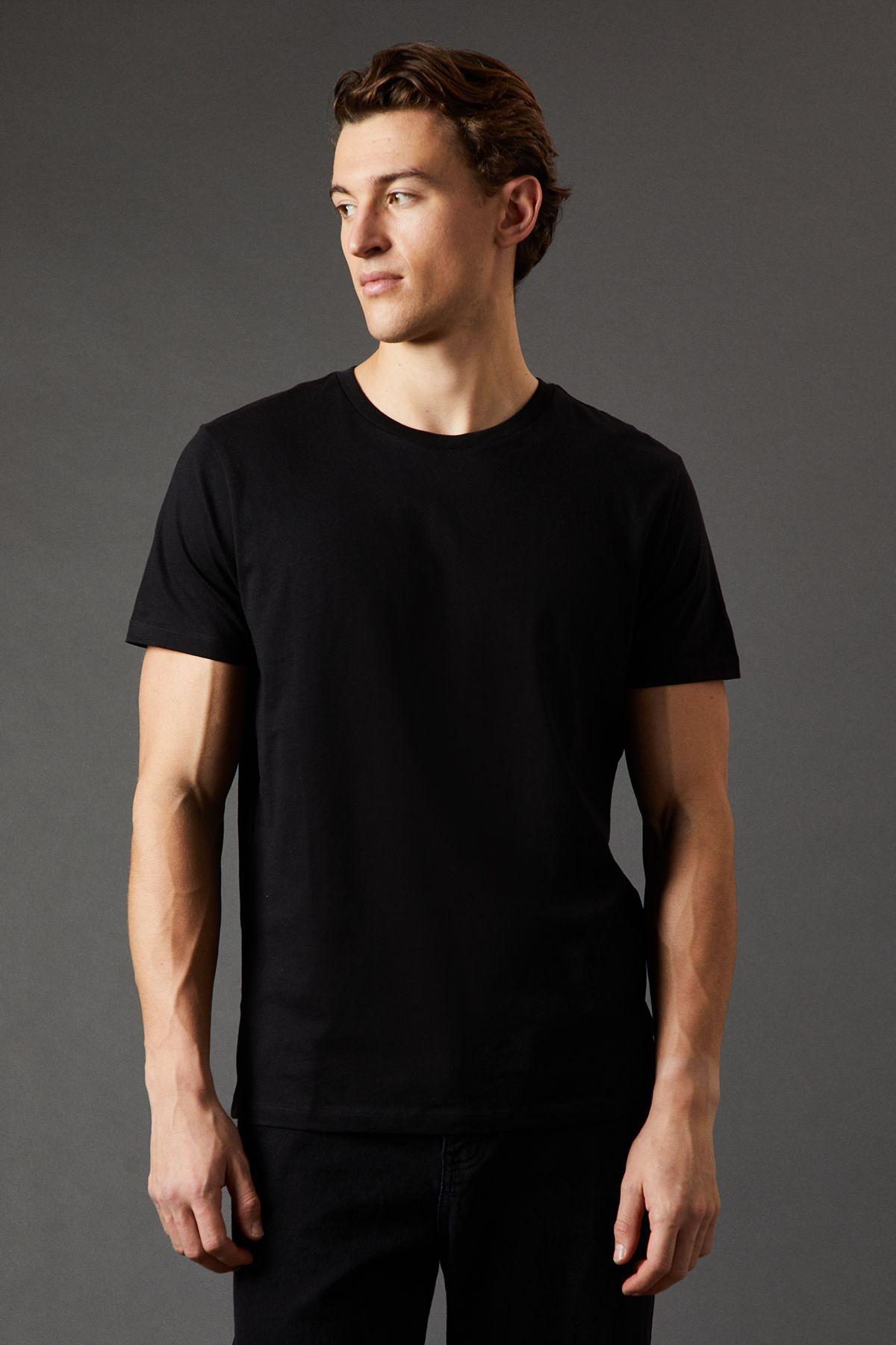 Black 3 Pack Crew Neck T-Shirt by BURTON