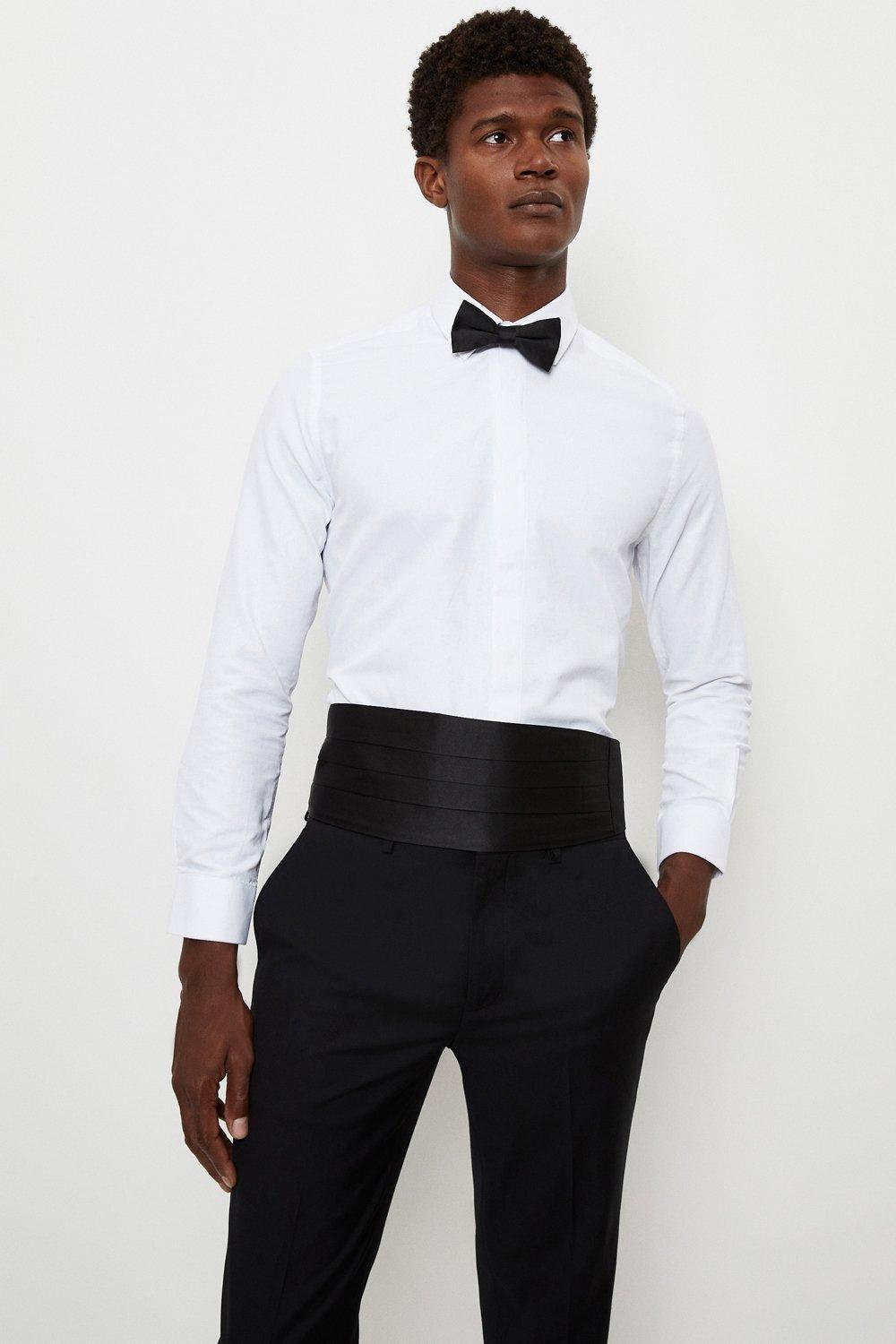 Black Bow Tie And Cummerbund Set by BURTON